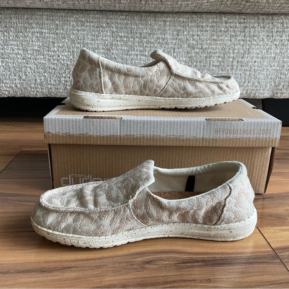 Hey Dude Misty Woven Cheetah Tan Shoes